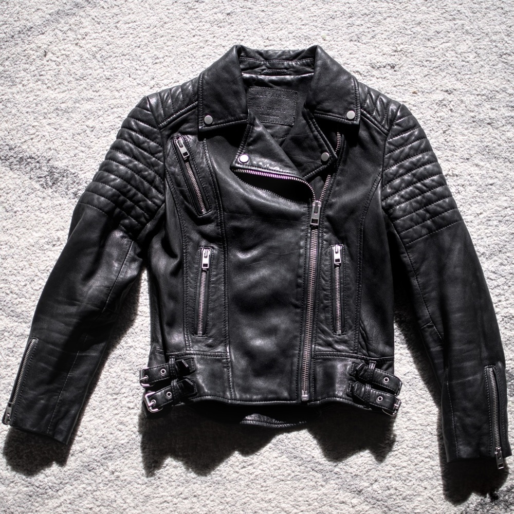 All Saints Papin Leather Jacket